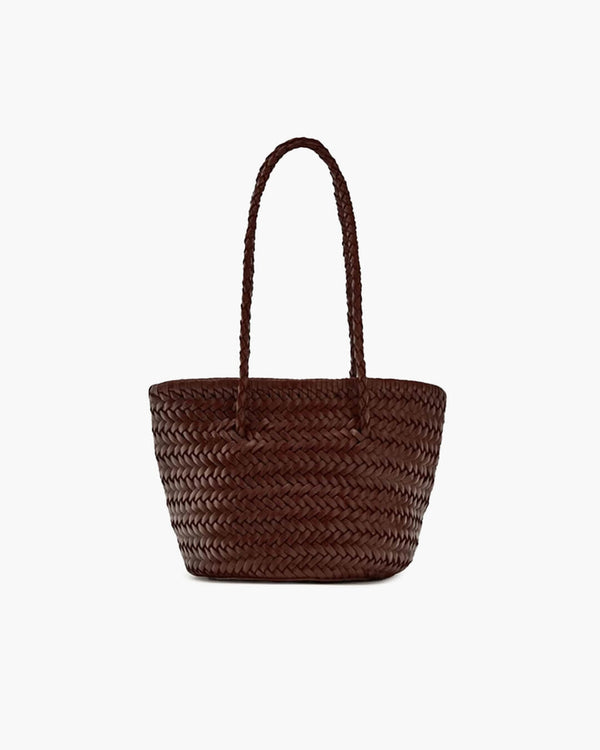 Borsa a secchiello con manico a spalla intrecciato Blair