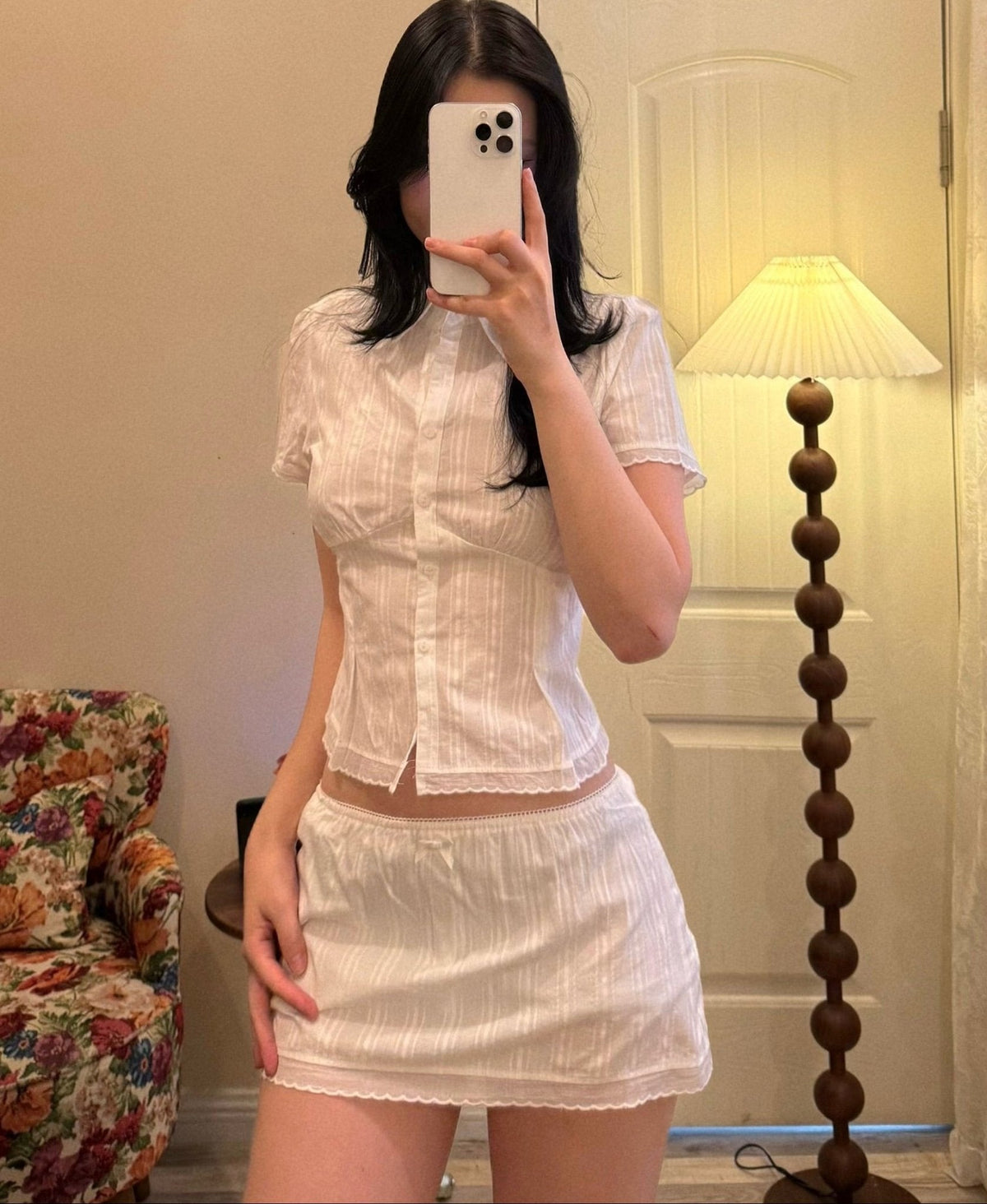 Completo skort aderente corto Brianna