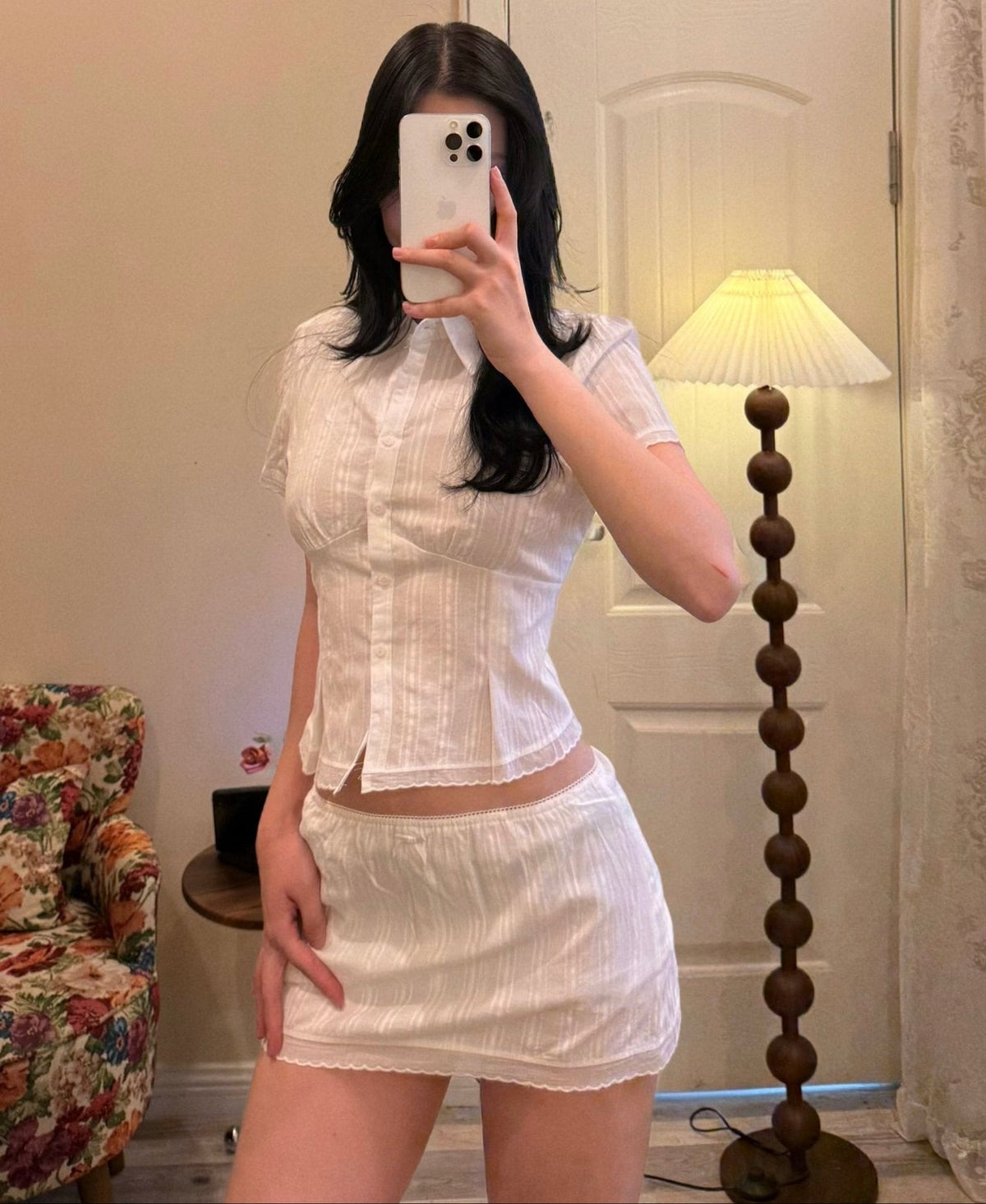 Completo skort aderente corto Brianna