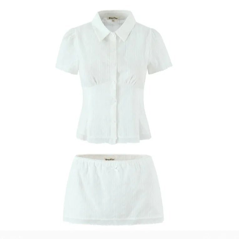 Completo skort aderente corto Brianna