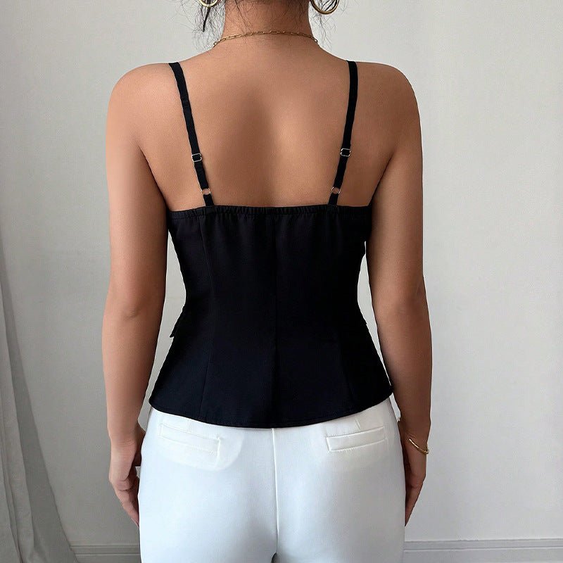 Blusa sartoriale senza maniche Bridget