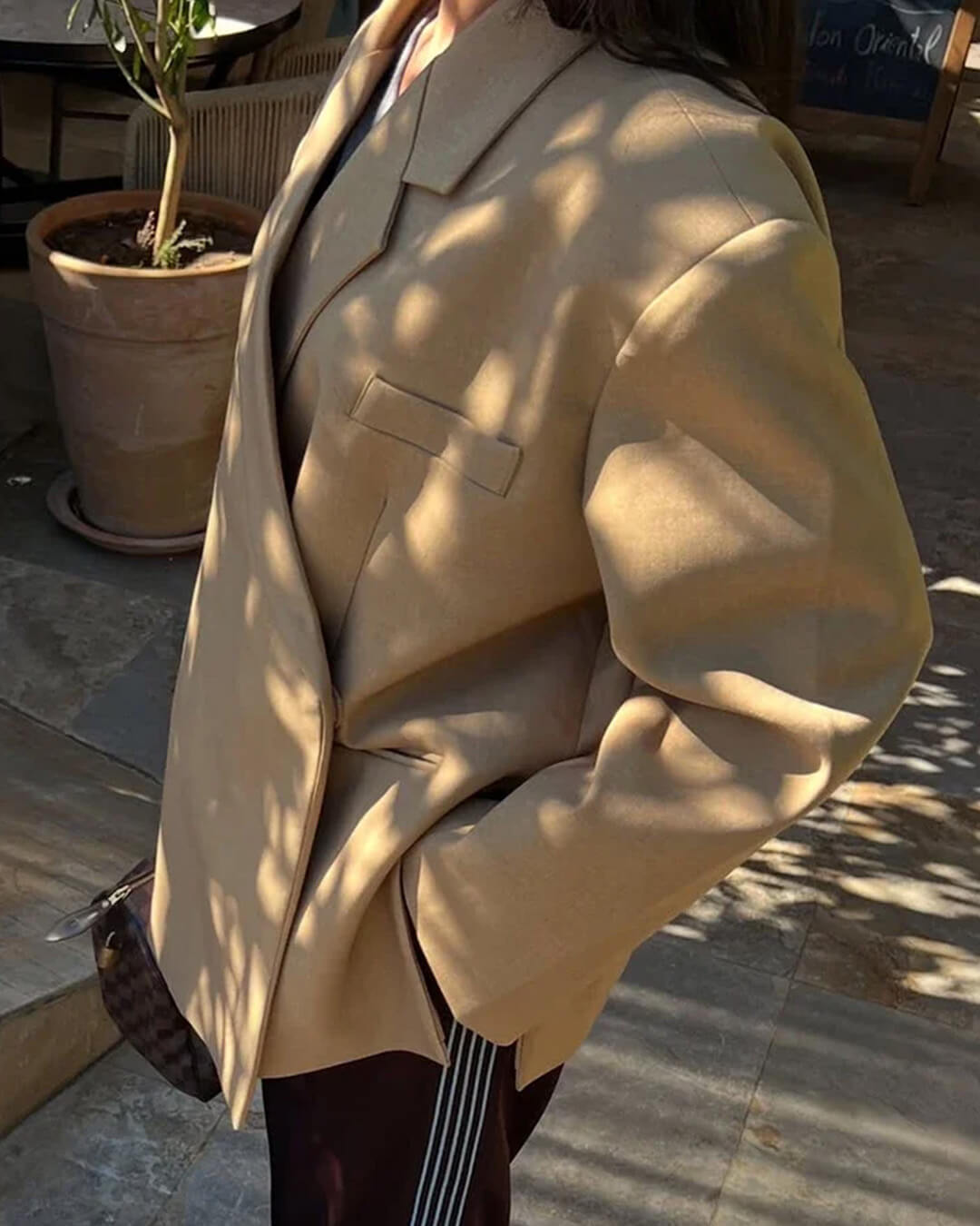 Blazer Brittany con revers e un bottone