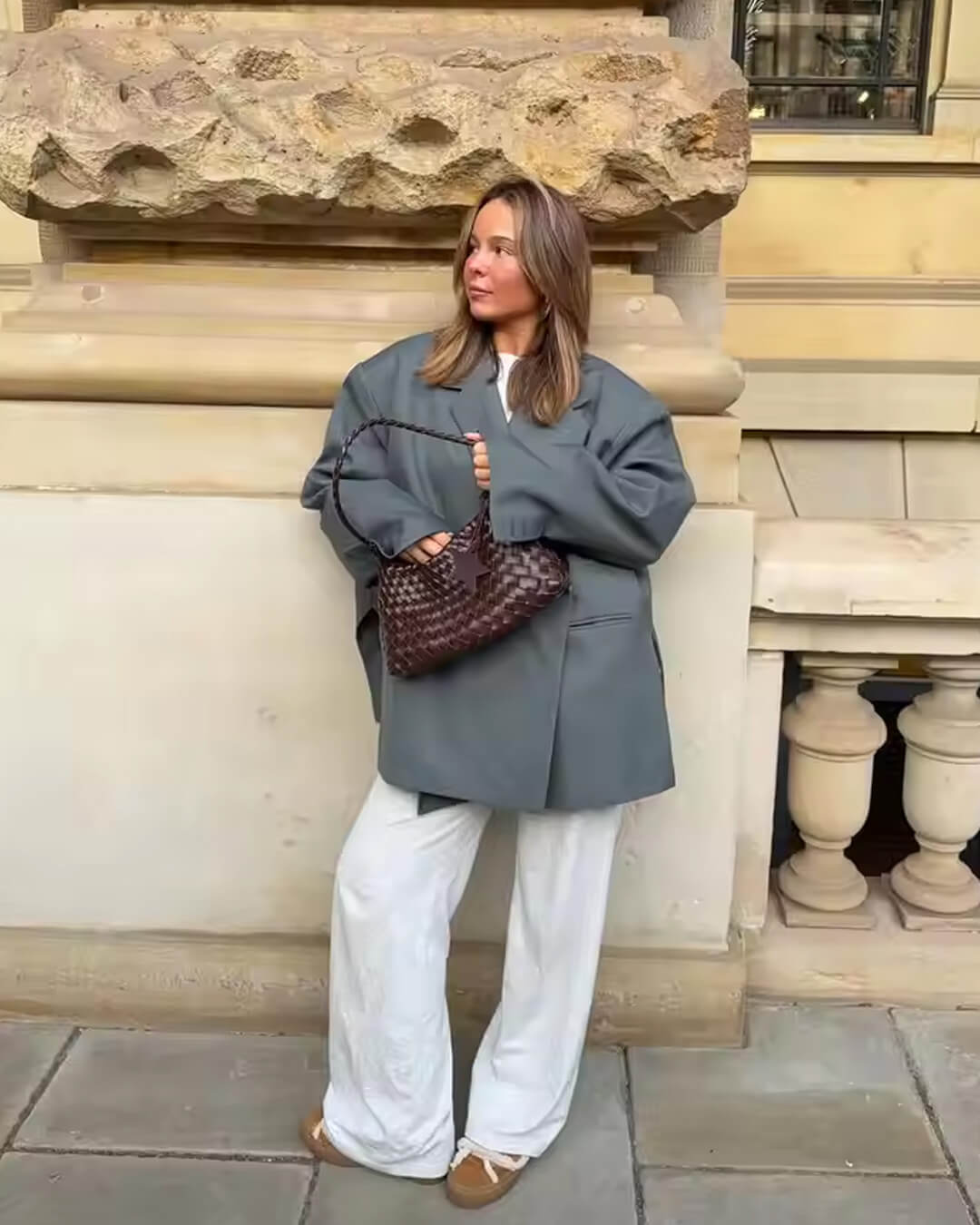 Blazer Brittany con revers e un bottone