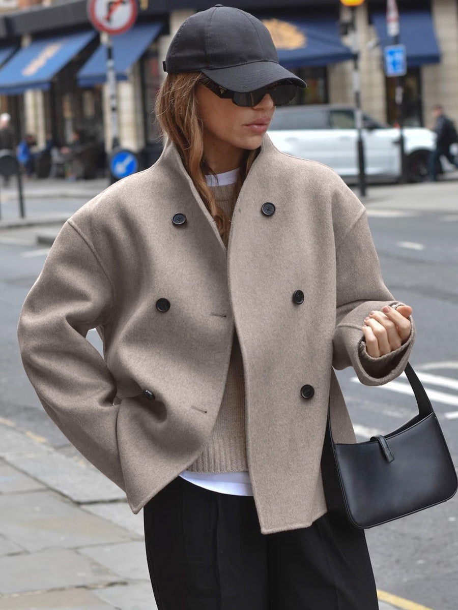 Cappotto corto doppiopetto Wynne