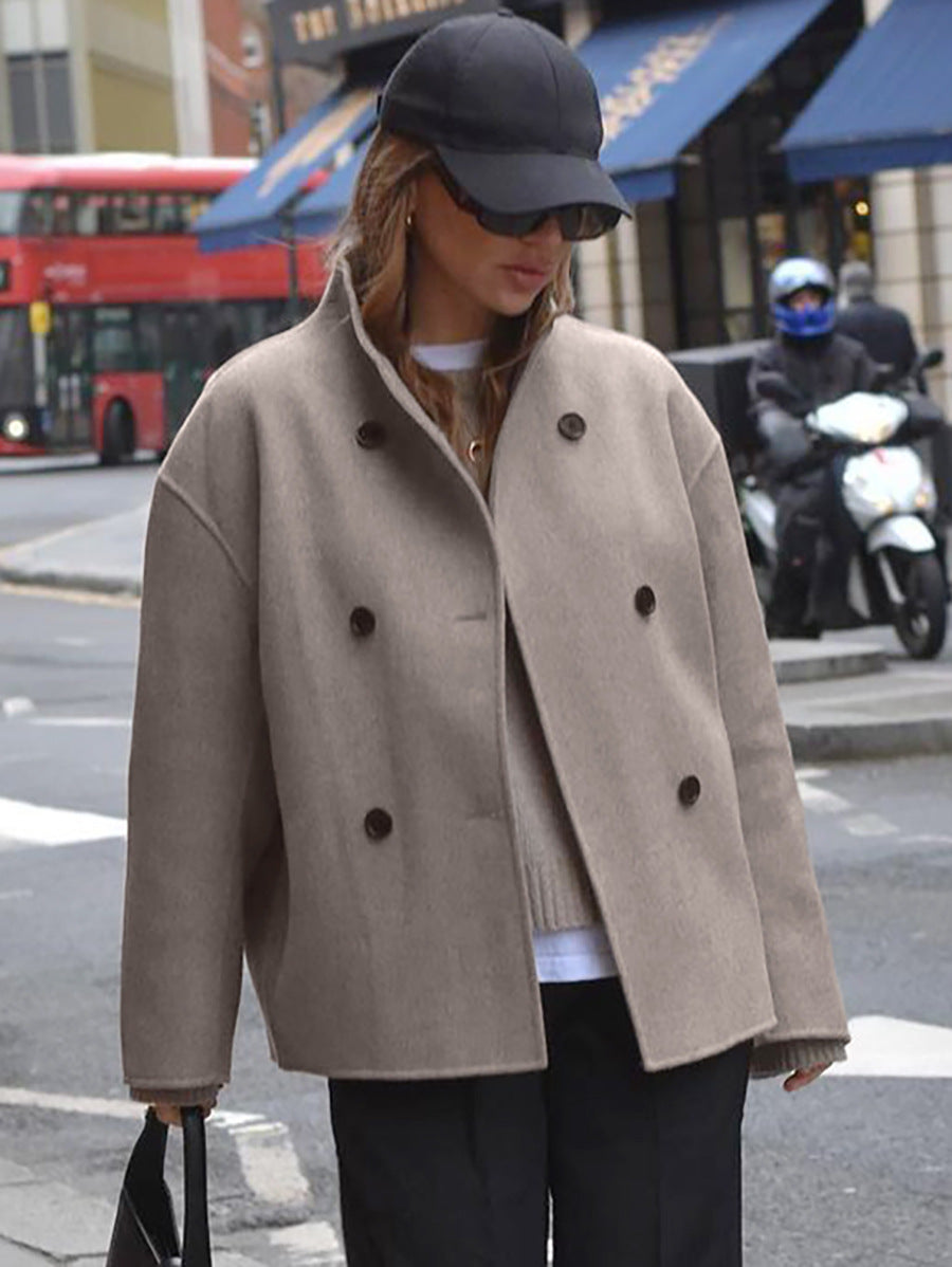 Cappotto corto doppiopetto Wynne