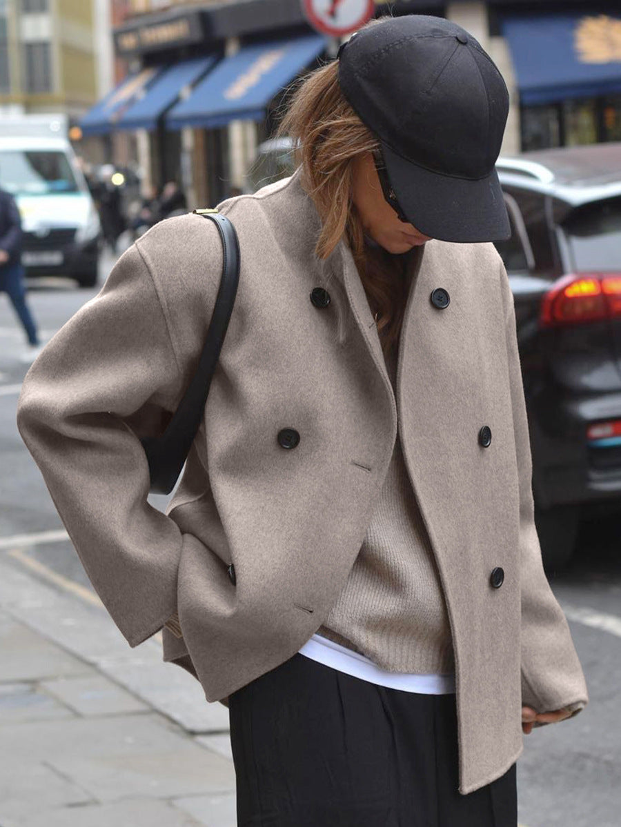 Cappotto corto doppiopetto Wynne