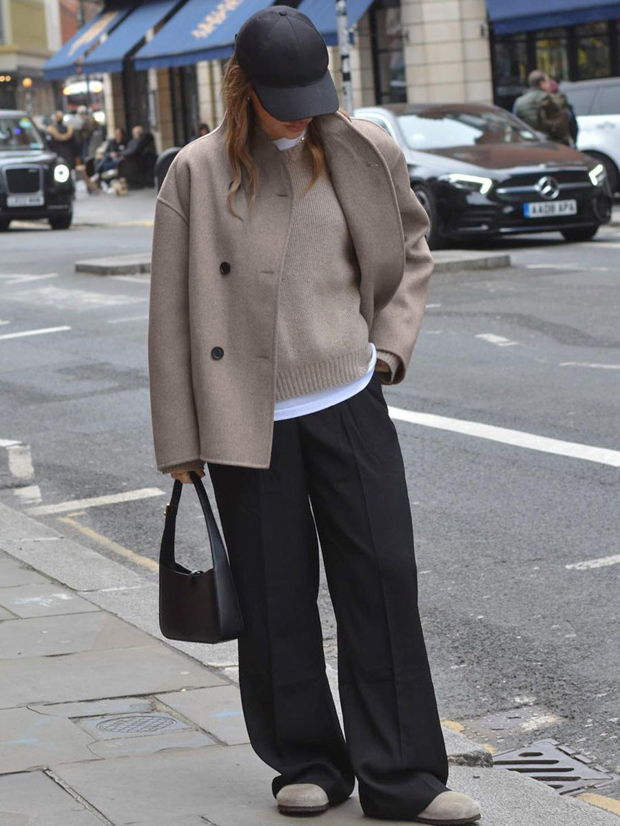 Cappotto corto doppiopetto Wynne