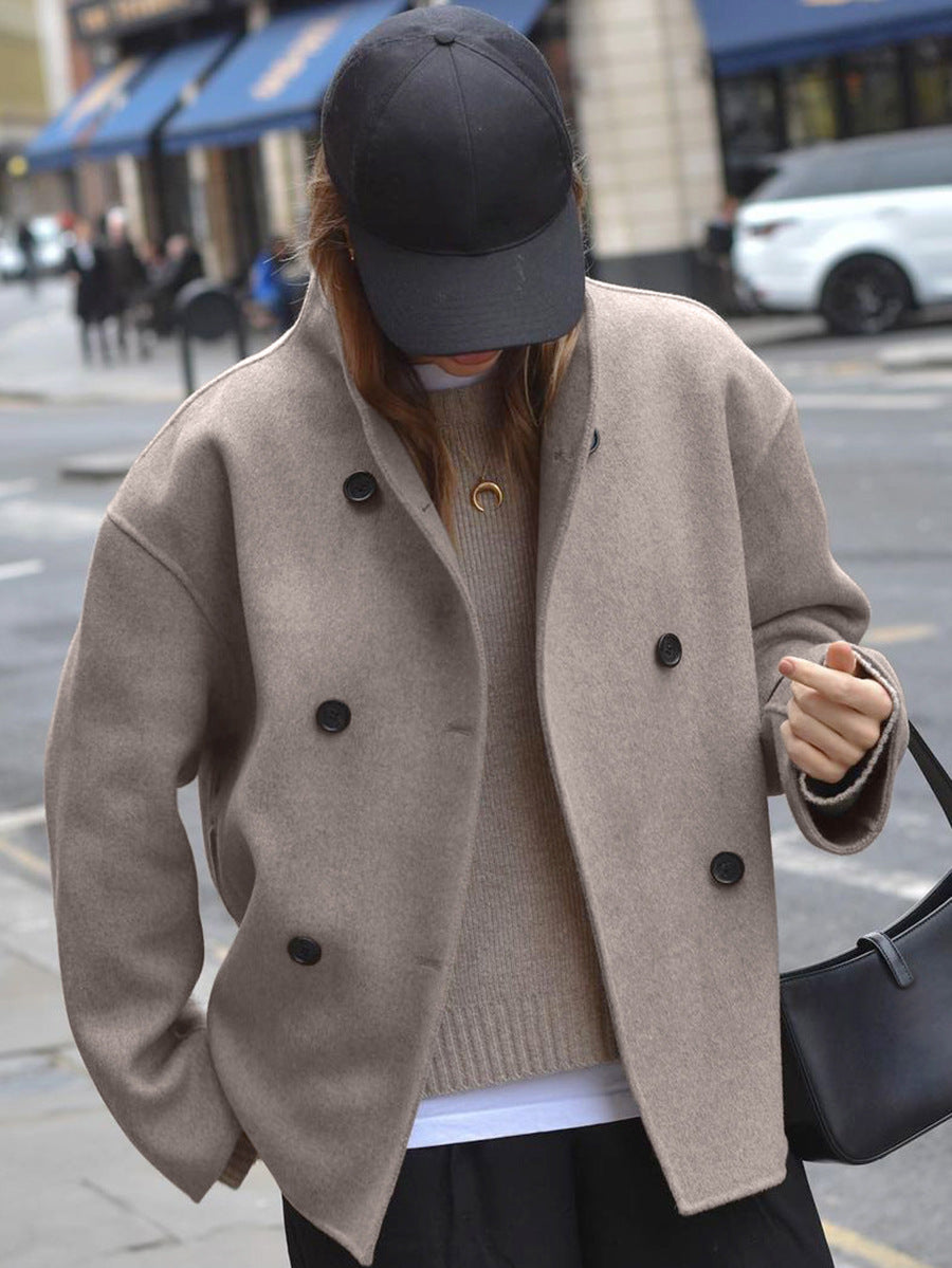 Cappotto corto doppiopetto Wynne