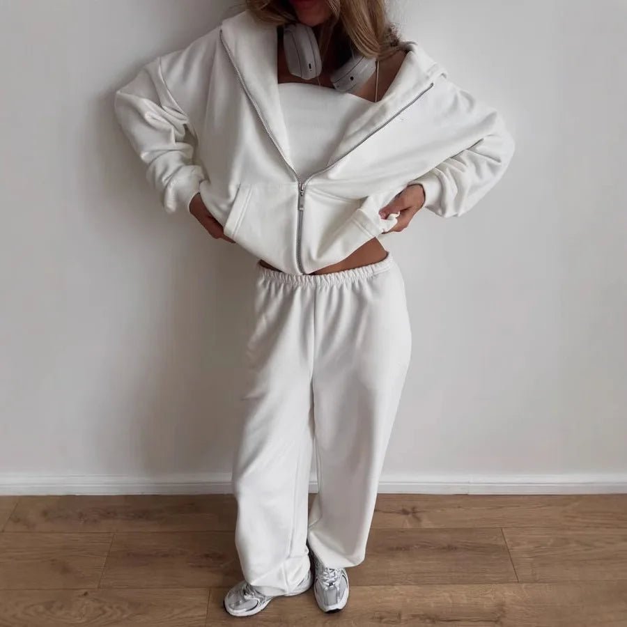 Set sportivo di 2 pezzi con felpa oversize con cappuccio Cecilia
