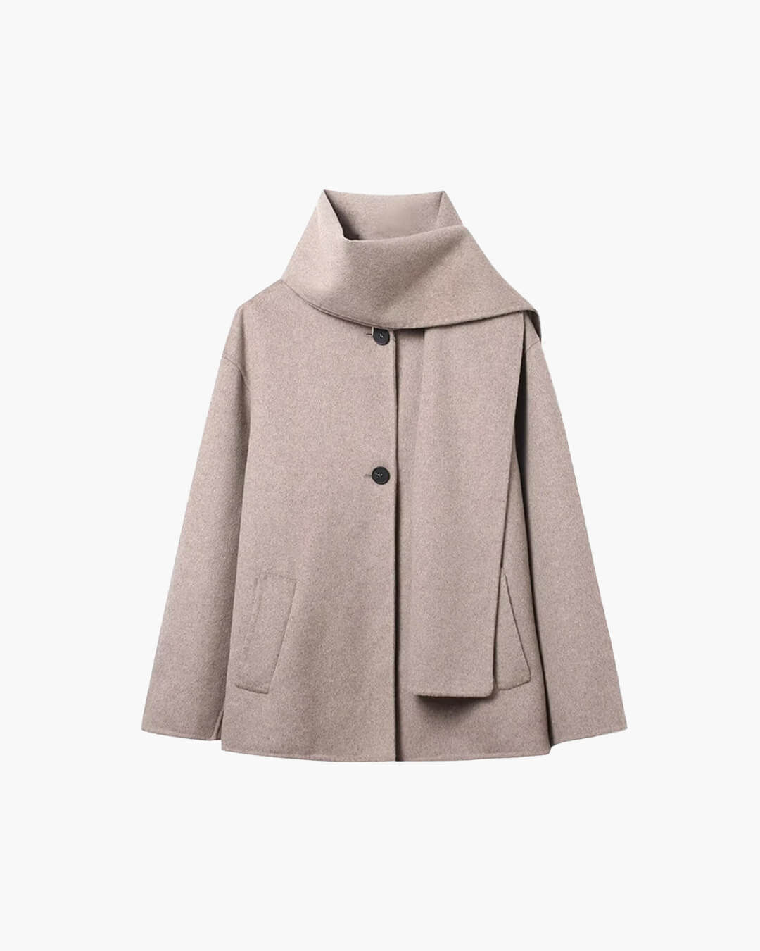Cappotto con sciarpa Cecille