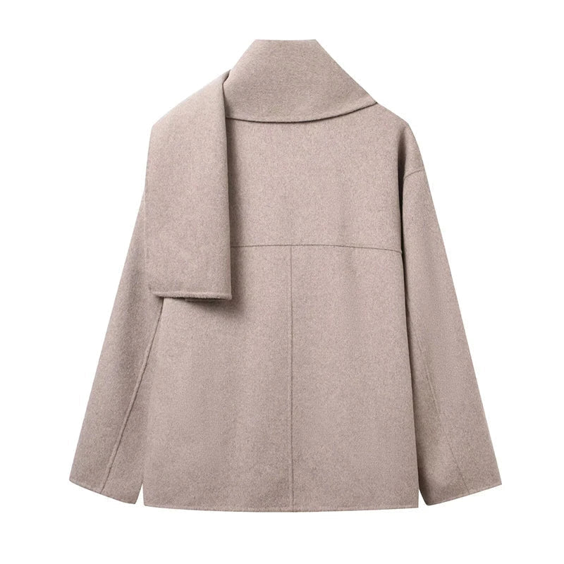 Cappotto con sciarpa Cecille