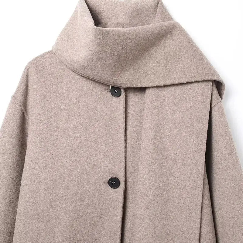 Cappotto con sciarpa Cecille