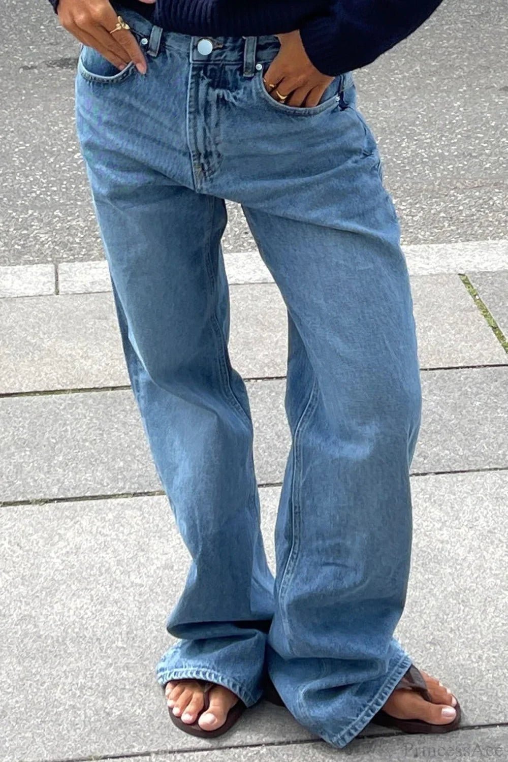 Jeans Charlize a blocchi di colore con motivo patchwork a stelle