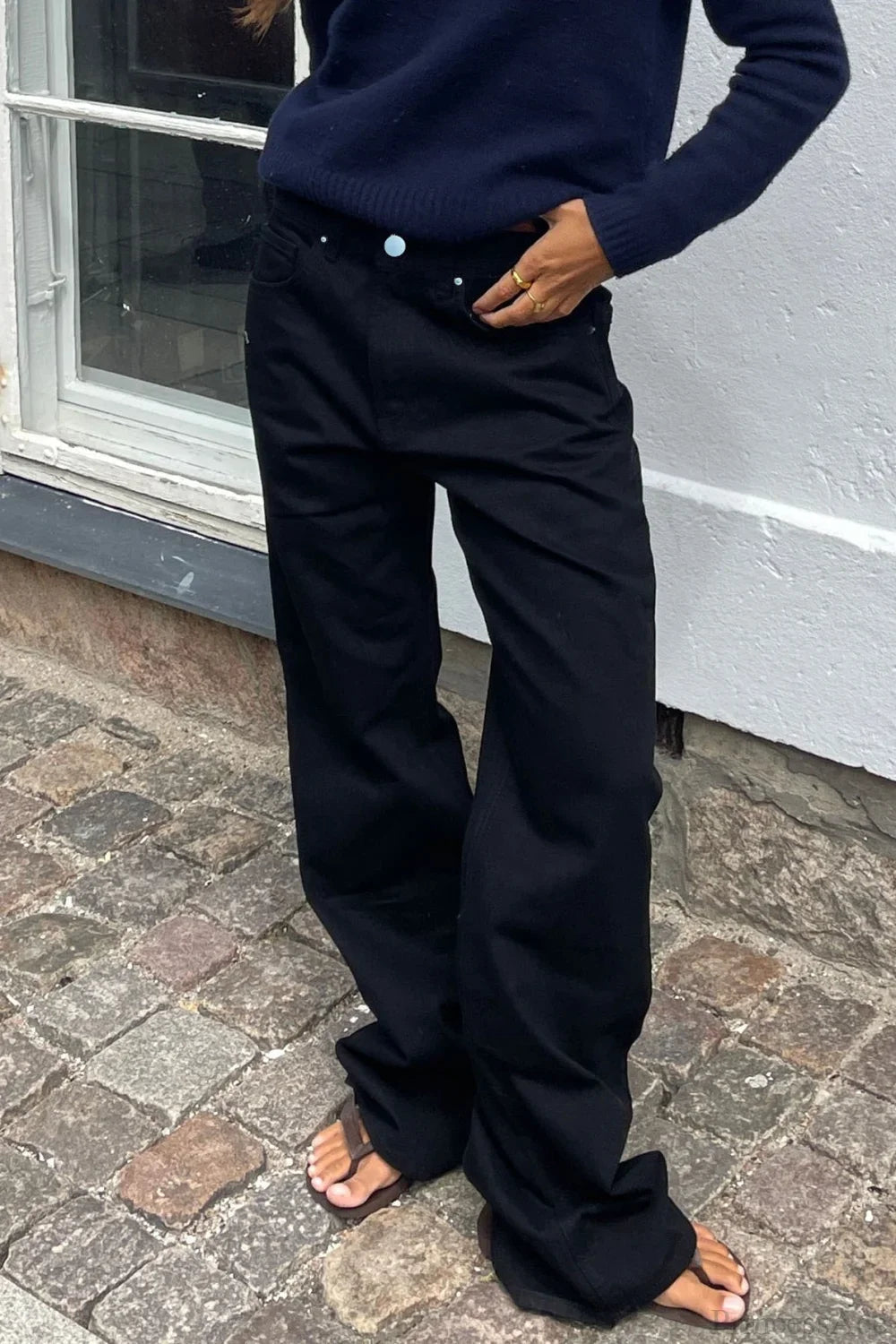 Jeans Charlize a blocchi di colore con motivo patchwork a stelle