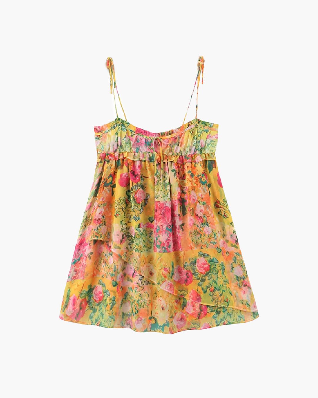 Miniabito floreale multicolore Clara