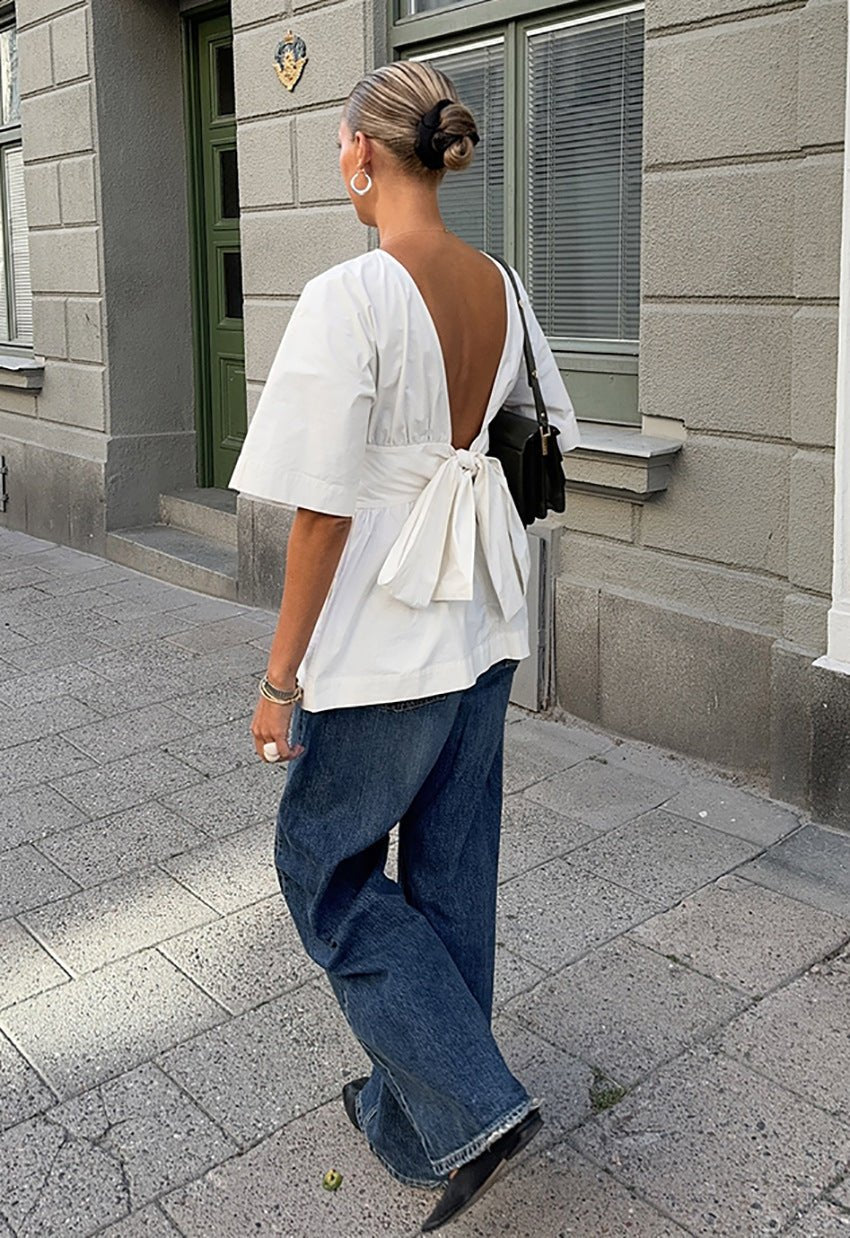 Top bianco Tuco Clarisse