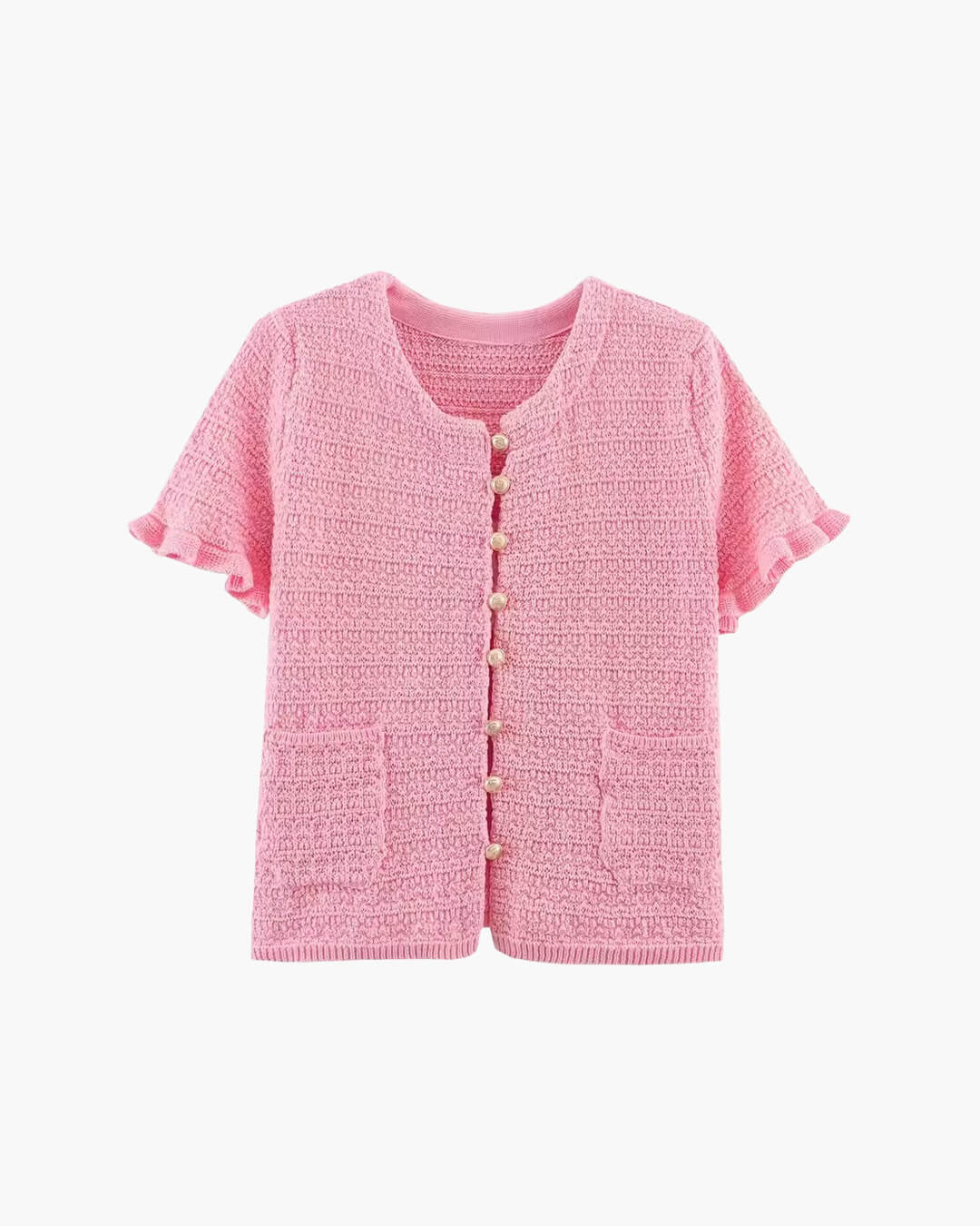 Completo Claudia con canottiera in maglia e gonna plissettata