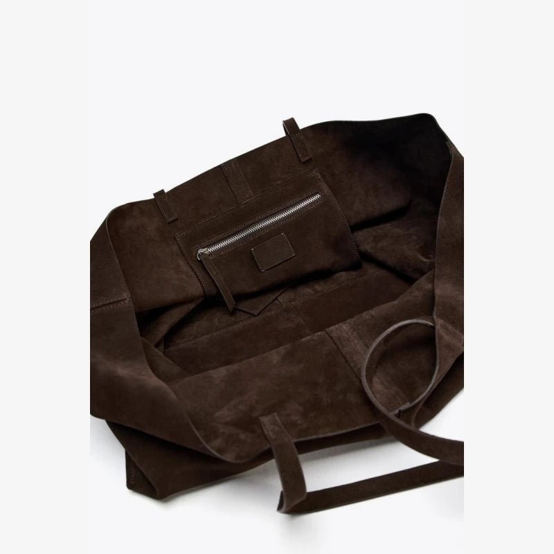 Grande borsa tote in camoscio Cynthia