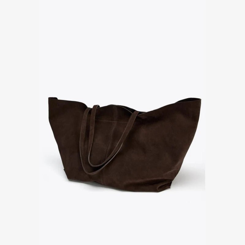 Grande borsa tote in camoscio Cynthia