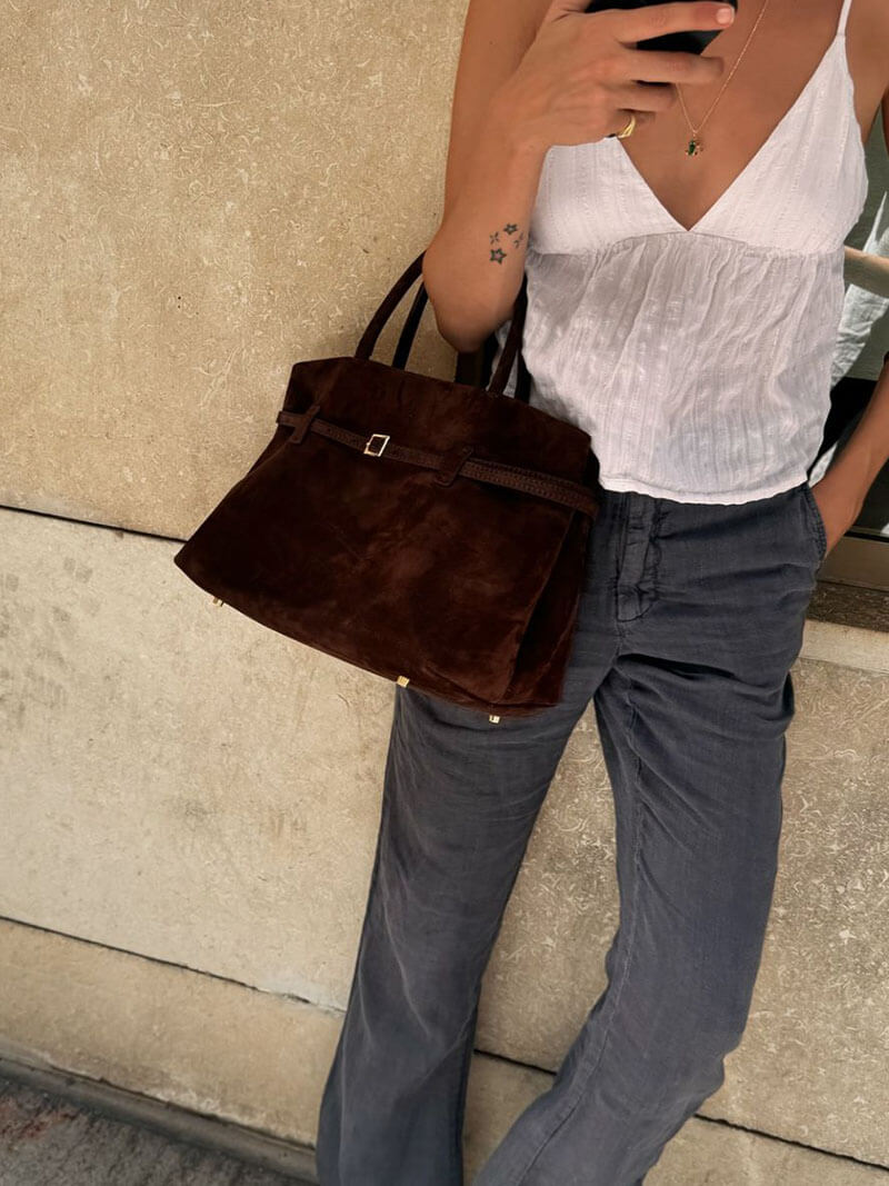 Borsa in camoscio Dalila