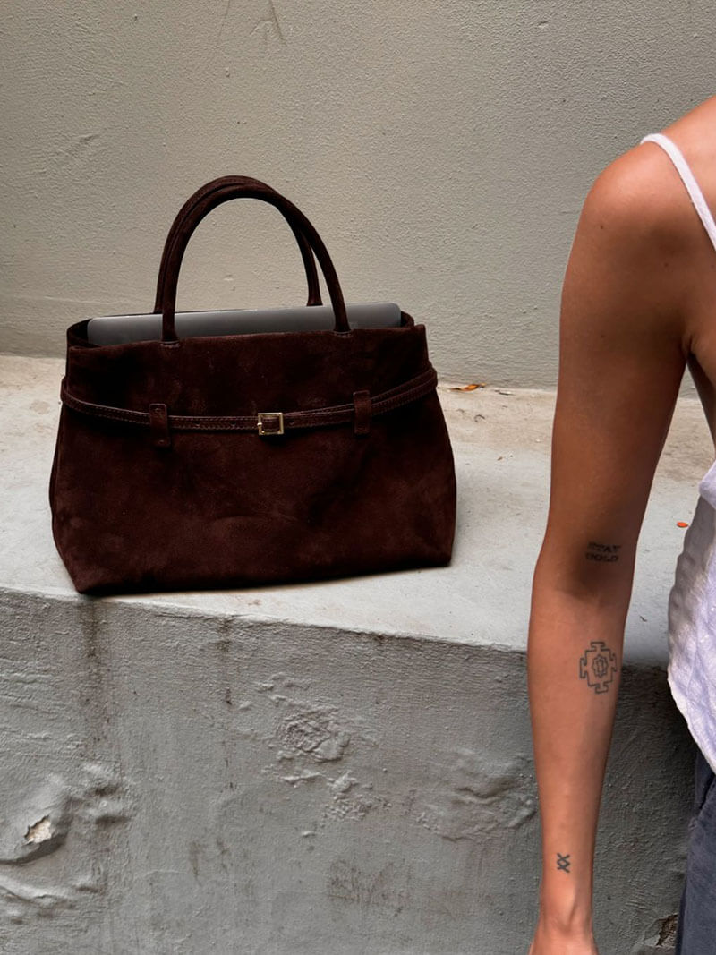 Borsa in camoscio Dalila