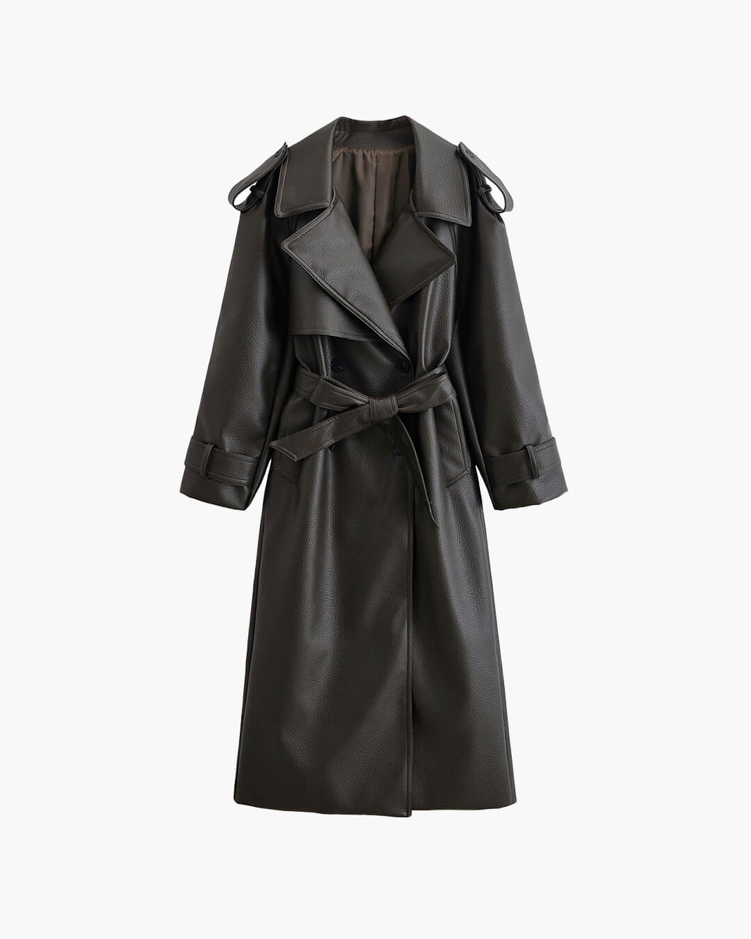 Giacca lunga in pelle Danica