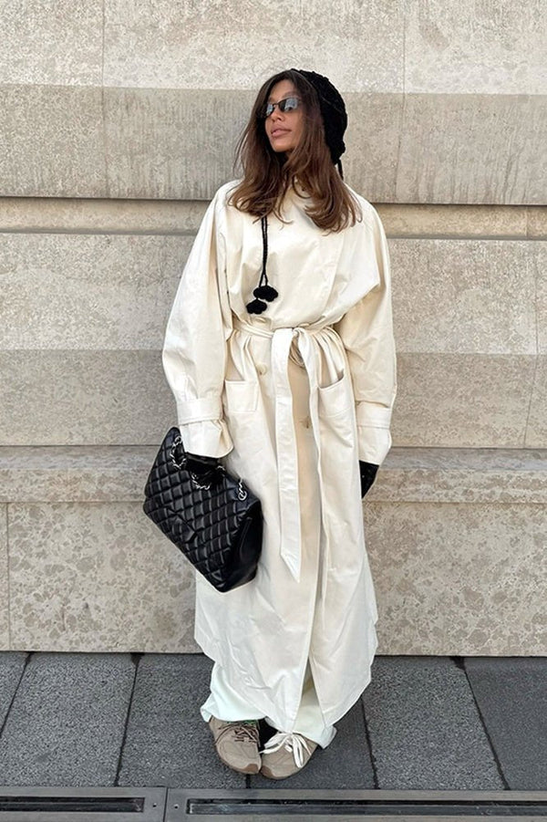 Cappotto trench con cintura Danielle