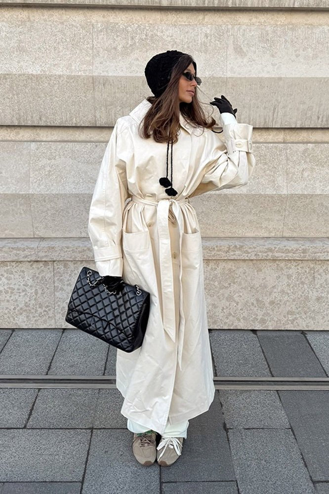 Cappotto trench con cintura Danielle
