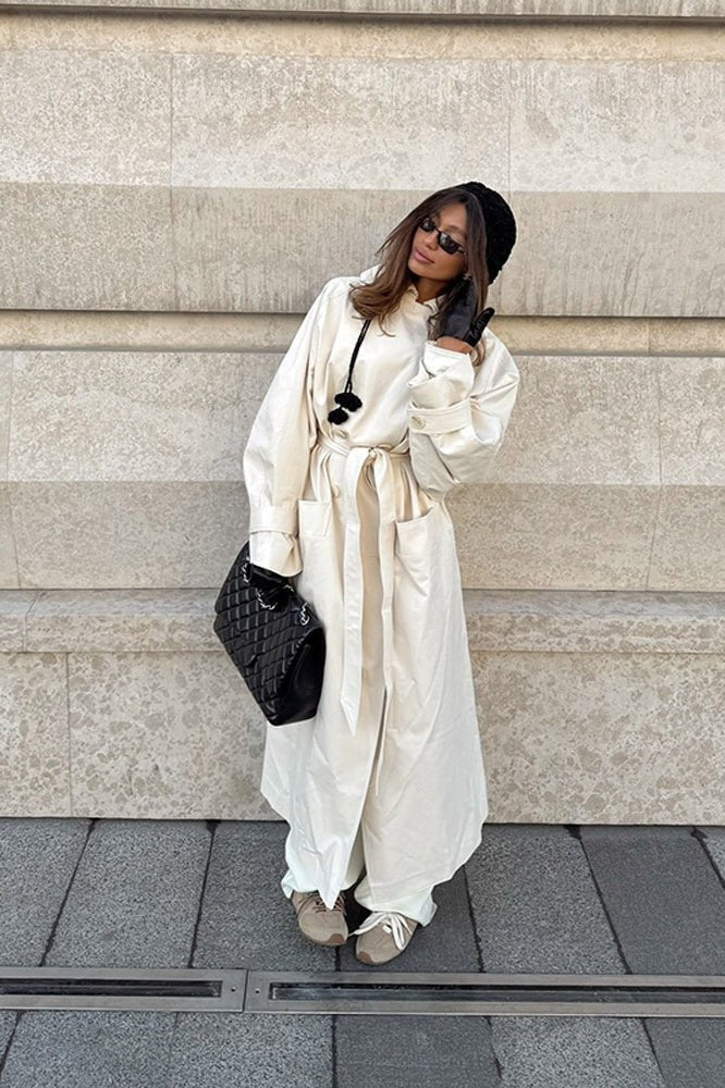 Cappotto trench con cintura Danielle