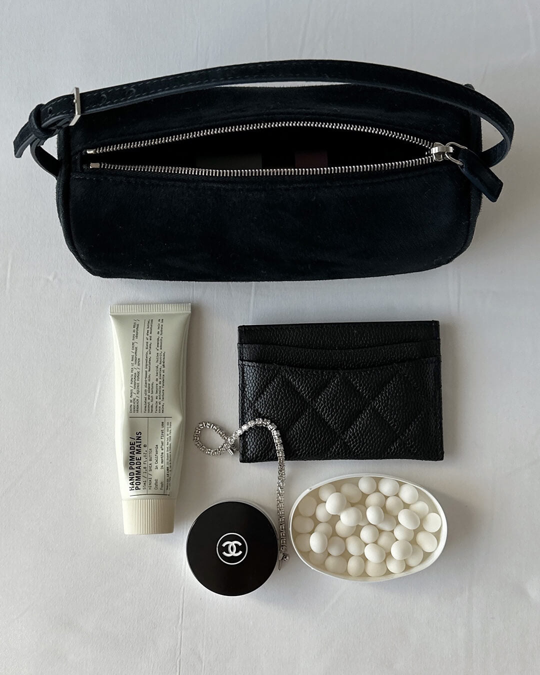 Mini borsa a spalla in pelle scamosciata Danika