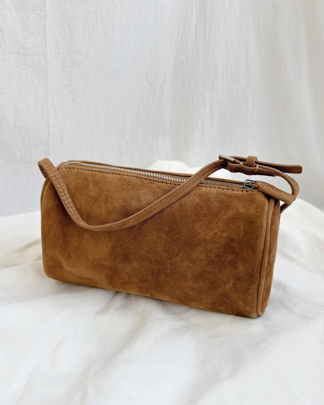 Mini borsa a spalla in pelle scamosciata Danika