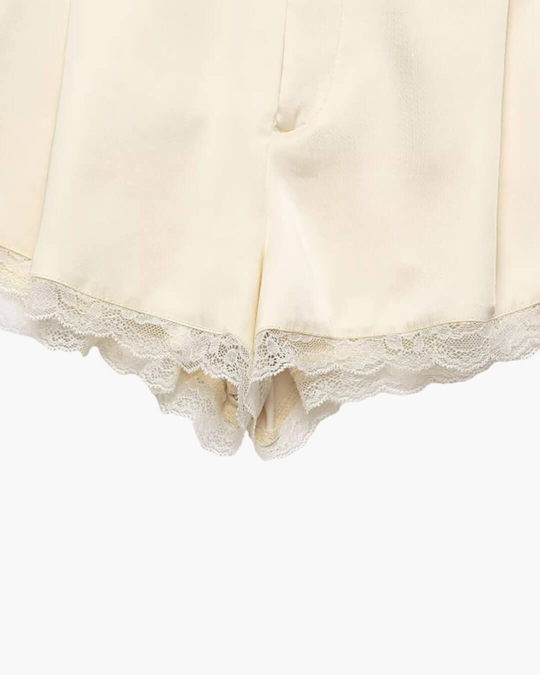 Mini shorts in raso a vita alta Davina