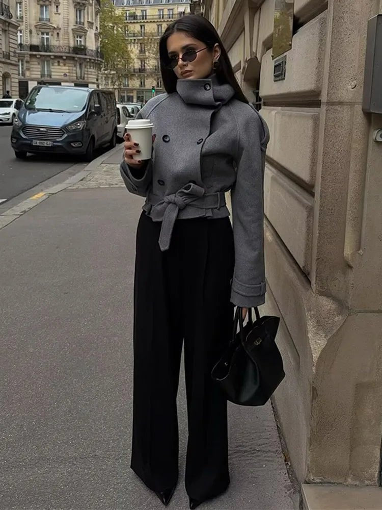 Trench corto con colletto rialzato Debbie