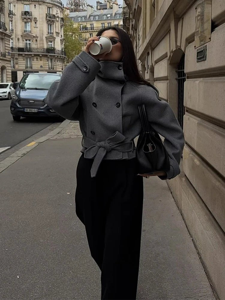 Trench corto con colletto rialzato Debbie