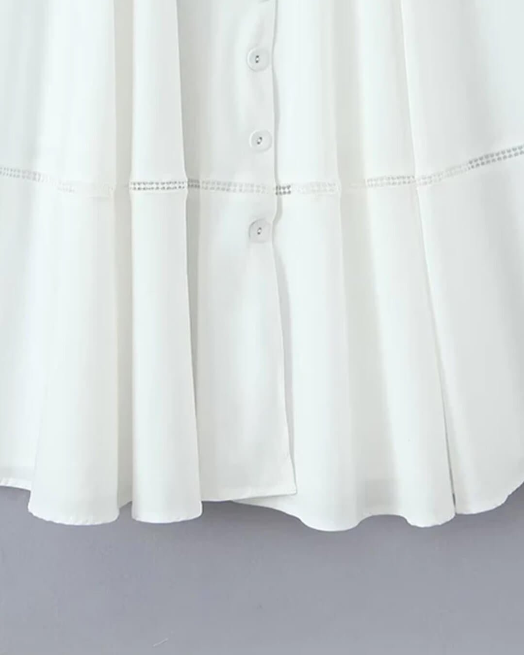 Abito midi Dina senza maniche con scollo a cuore