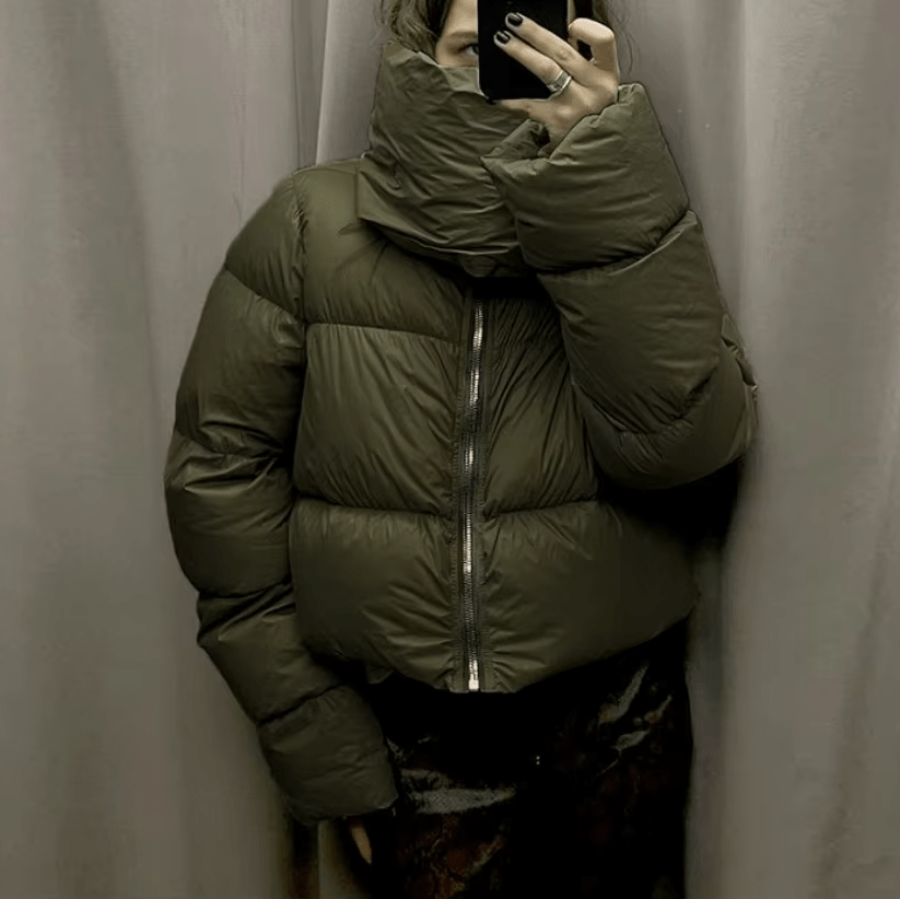 Piumino Donna con collo a imbuto