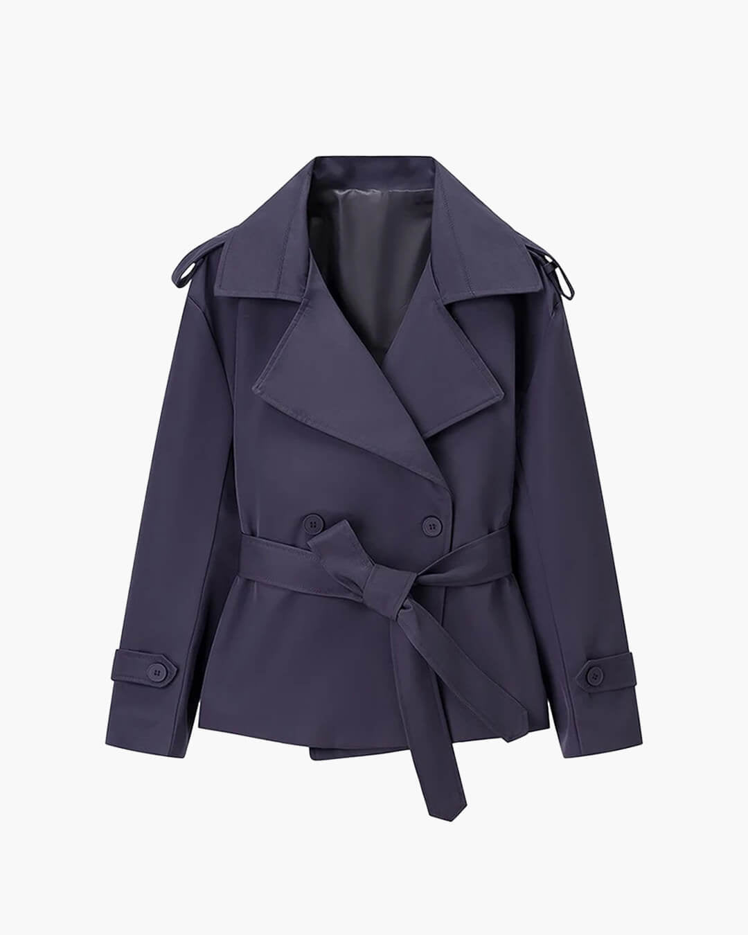 Cappotto trench corto con lacci Dorothy