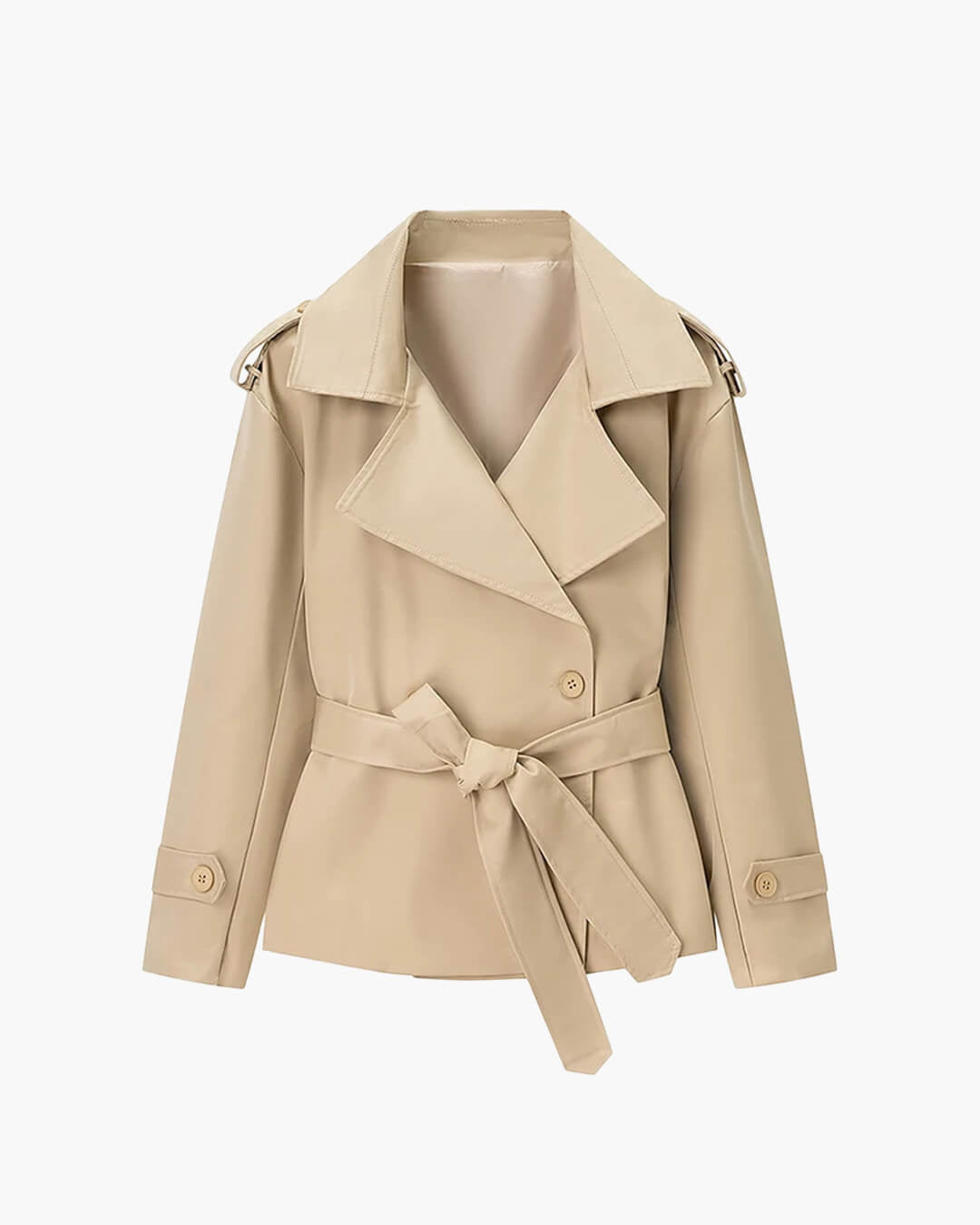 Cappotto trench corto con lacci Dorothy