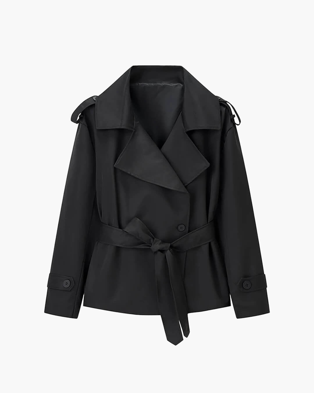 Cappotto trench corto con lacci Dorothy