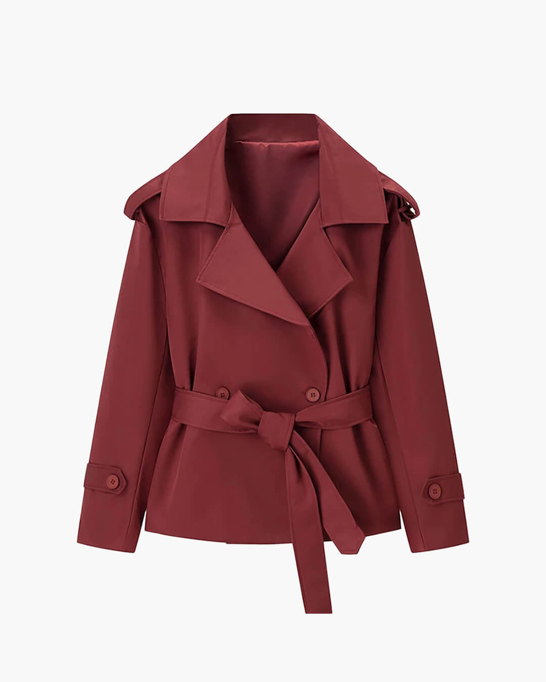 Cappotto trench corto con lacci Dorothy