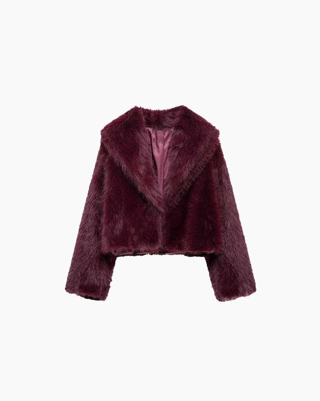 Cappotto corto in pelliccia sintetica Elsa