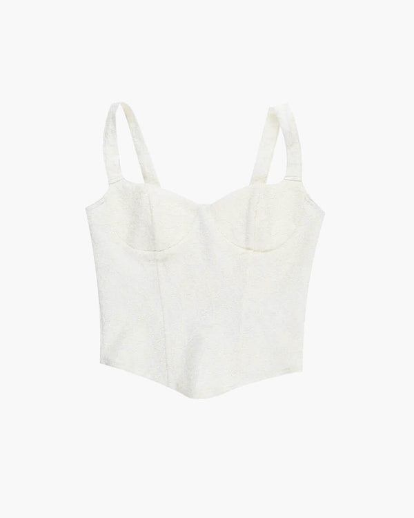 Top corsetto in pizzo Emelia