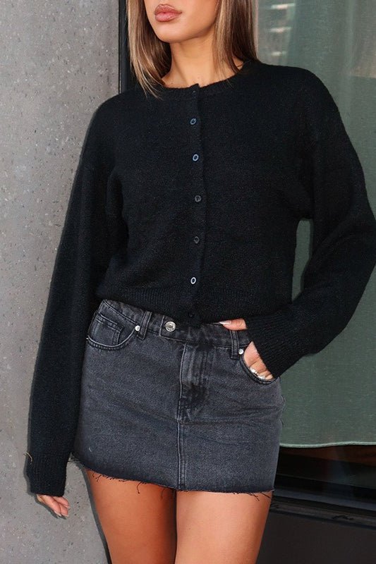 Emilia Button Front Knit Cardigan