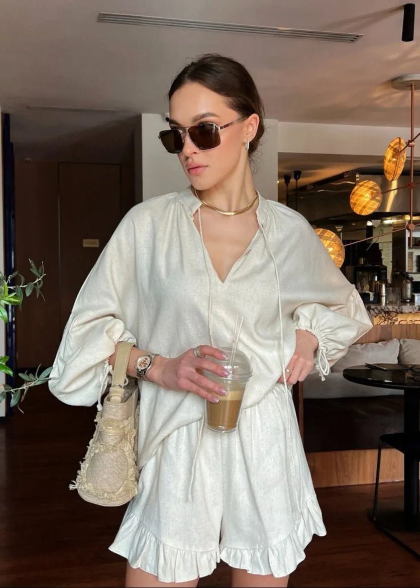 Completo Emilia da casa in cotone