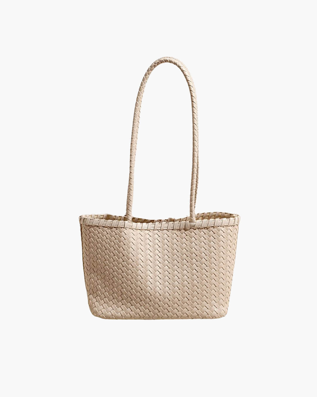 Borsa tote intrecciata in paglia Emma