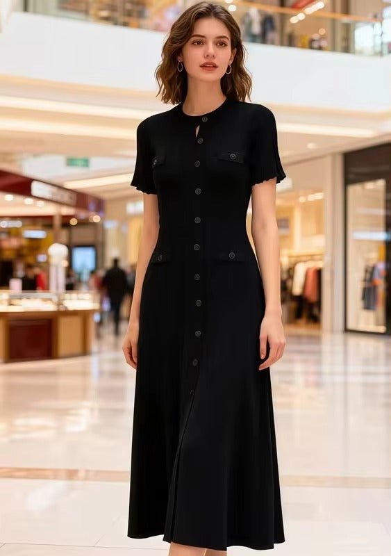 Abito midi in maglia con bottoni sul davanti Erlinda