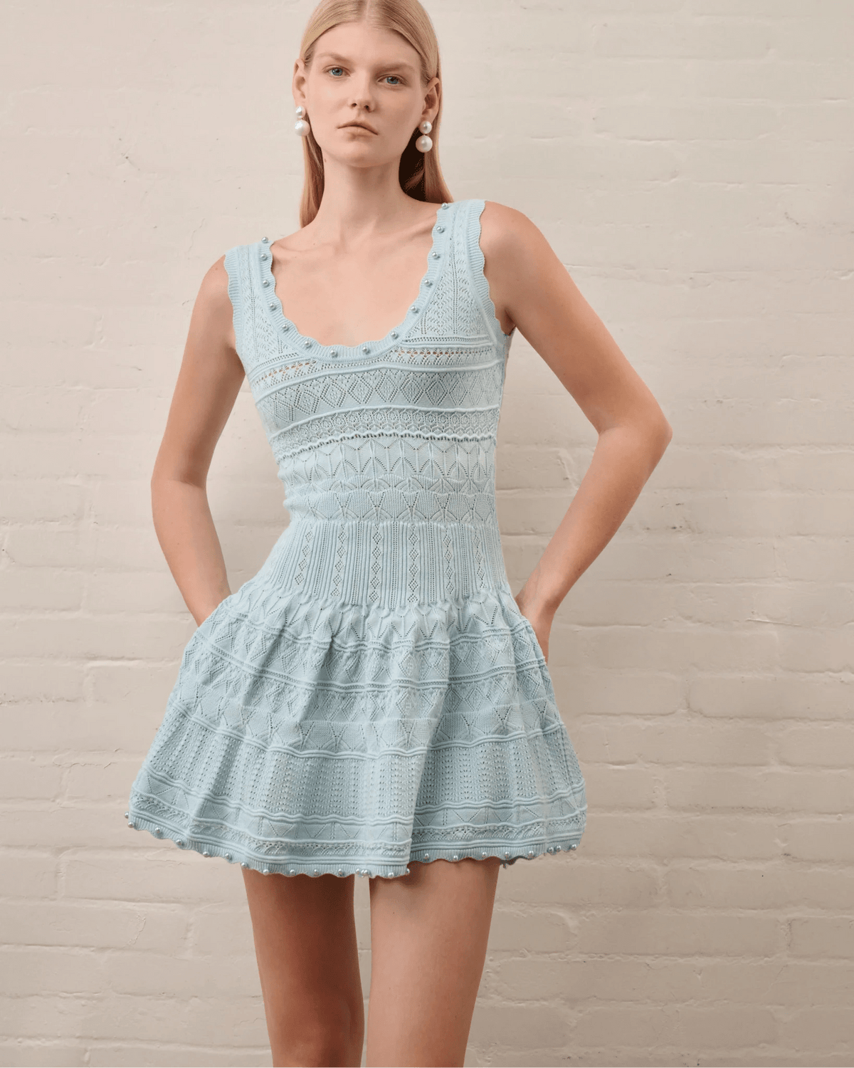 Abito midi in maglia con effetto cut-out Esther