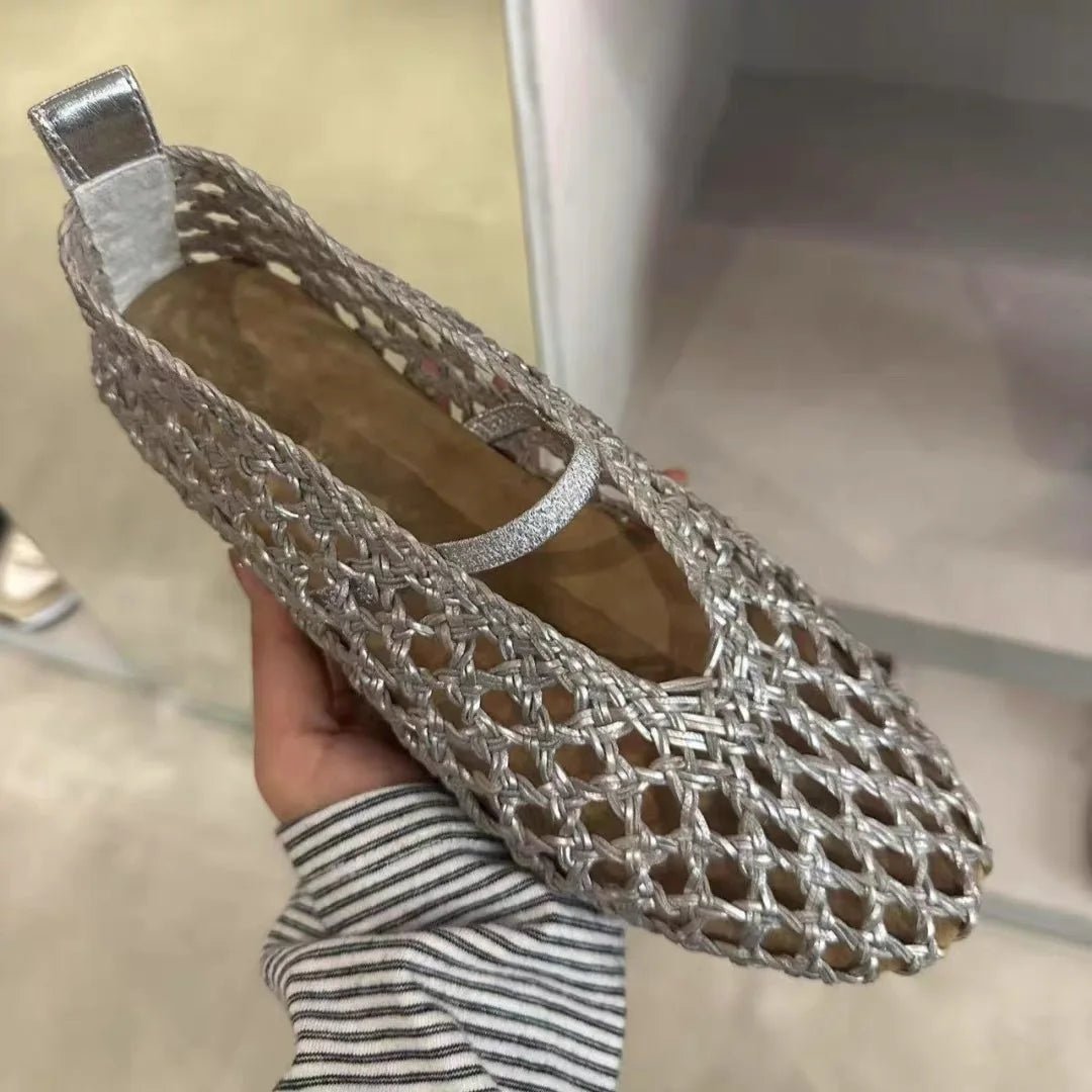 Scarpe basse intrecciate traforate Francesca