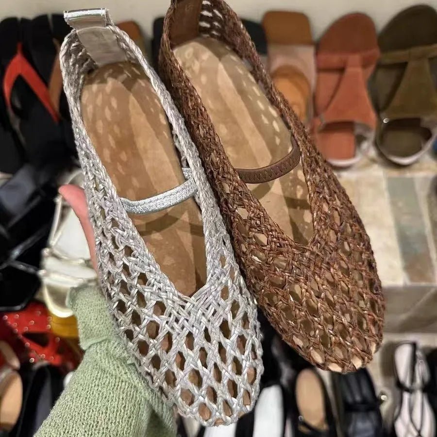 Scarpe basse intrecciate traforate Francesca