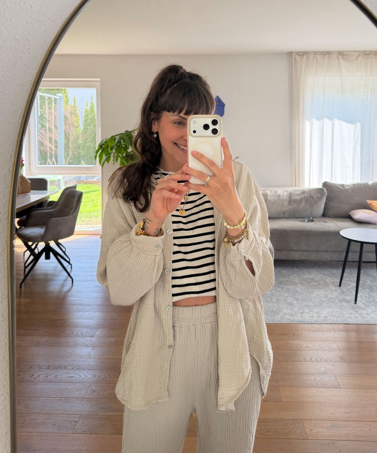 Blusa oversize in mussola Freya